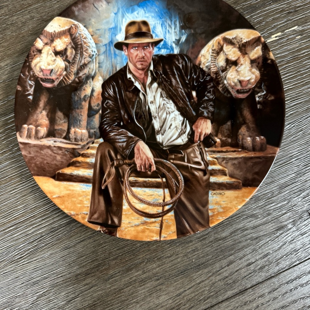 Indiana Jones -Last Crusade- collector plate